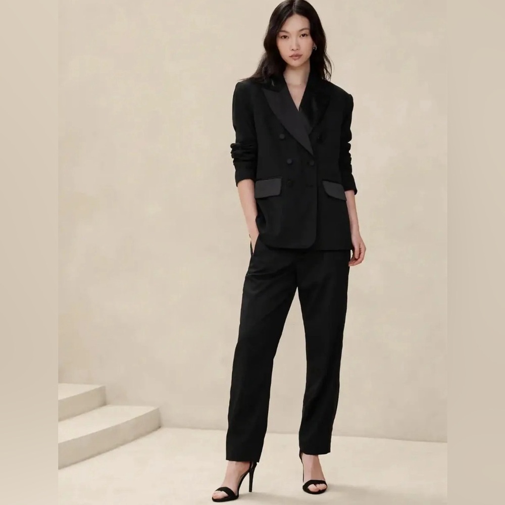 NWT Banana Republic Factory Double Breasted Tuxedo Blazer Size 14.